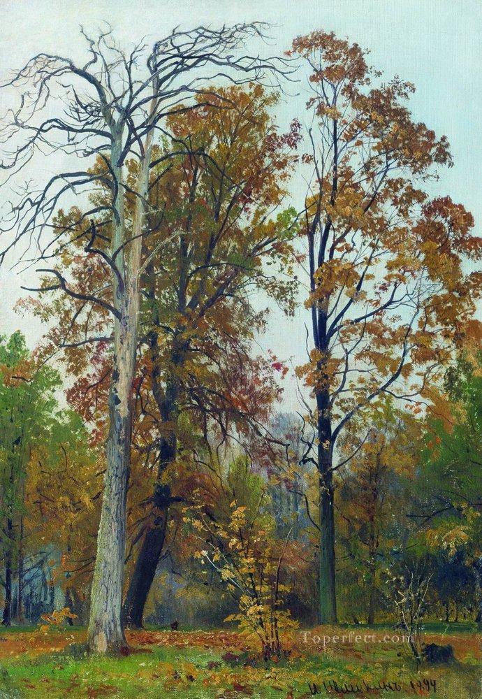 autumn 1894 classical landscape Ivan Ivanovich Oil Paintings